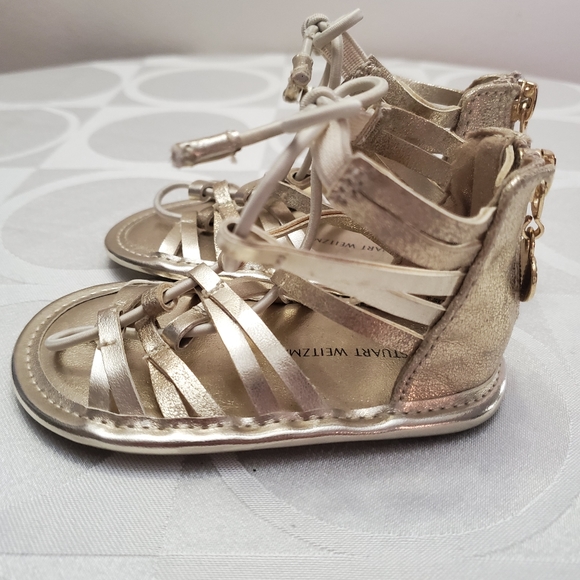 Baby stuart weitzman goldish sandal - Picture 3 of 5